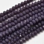 Faceted Rondelle Glass Beads Strands