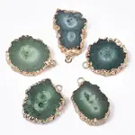 Natural Druzy Agate Pendants