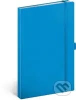 Notes Modrý - tečkovaný (s gumičkou na uzavření a poutkem na tužku)