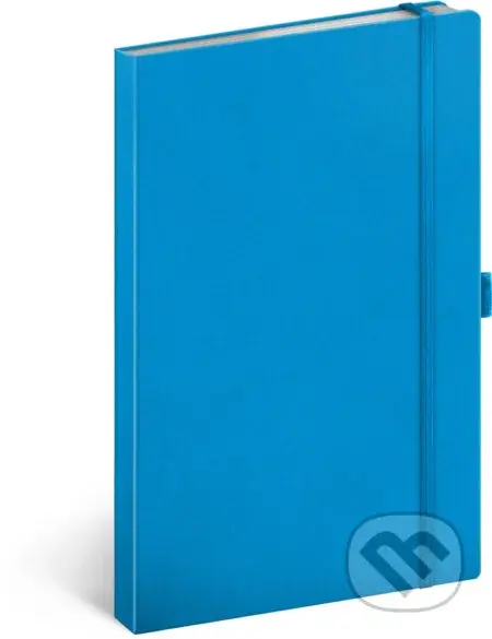 Notes Modrý - tečkovaný (s gumičkou na uzavření a poutkem na tužku)