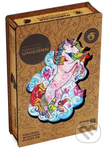 Jednorožec S (Unidragon drevené puzzle) - puzzle z kategorie Zvířata