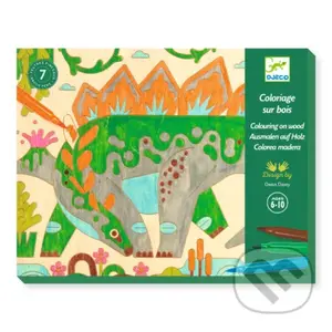 Svet dinosaurov: maľovanie na drevo