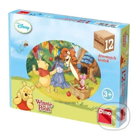 Medvídek pú (12 dřevěných kostek)