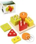 Třídíme tvary I (dřevěná skládačka 17 dílů) - hra z kategorie Stavebnice