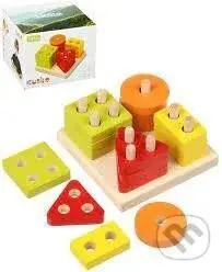 Třídíme tvary I (dřevěná skládačka 17 dílů) - hra z kategorie Stavebnice