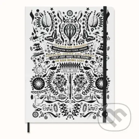 Moleskine - zápisník Lorenzo Petrantoni biely (limitovaná edícia, veľký, linajkovaný)