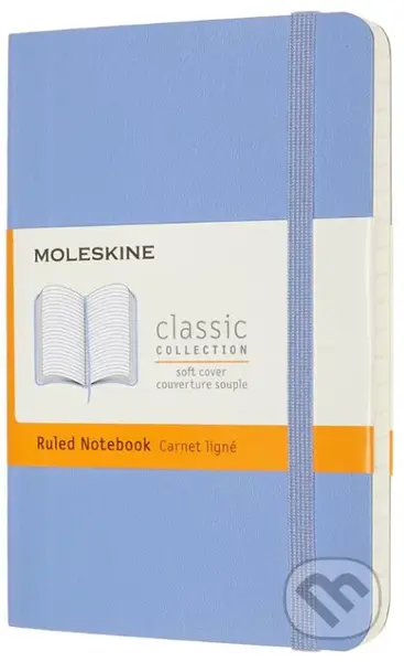 Moleskine - svetlomodrý zápisník (malý, linajkovaný)