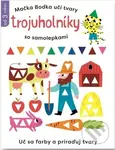 Mačka Bodka učí tvary: Trojuholníky so samolepkami