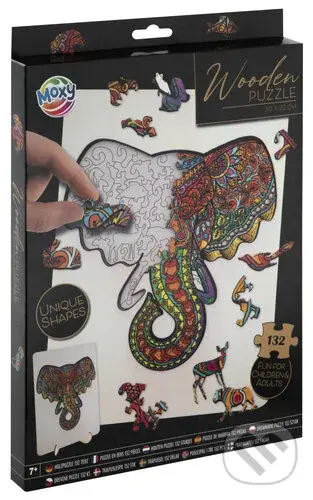 Slon (Dřevěné puzzle) - puzzle z kategorie Zvieratá