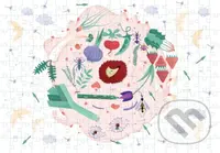 Zuzana Bartová: Jarná záhrada (Ilustrované puzzle s dreveným rámom, ktoré netreba lepiť) - puzzle z kategorie Umělecké