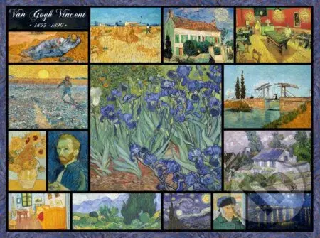 Collage - Vincent Van Gogh - puzzle z kategorie Umělecké
