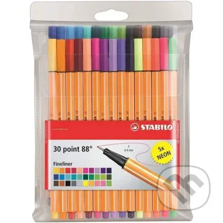 Popisovač STABILO point liner 88 sada 30 ks v PVC pouzdru
