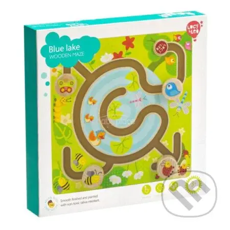 Lucy & Leo dřevěný motorický labyrint - Modré jezero - hra z kategorie Vzdělávací hry