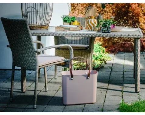 Obdélný zahradní stůl Alford 150x90 cm, béžový