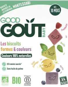 GOOD GOÛT BIO Sušenky barvy a tvary 80 g