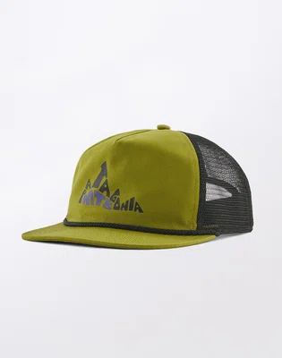 Patagonia Airfarer Cap Berm Logo: Graze Green