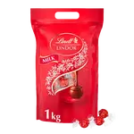 LINDT Lindor pralinky mléčná čokoláda 1000 g