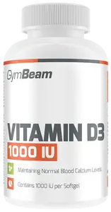 GYMBEAM Vitamín D3 1000 IU fudge brownie 60 kapslí