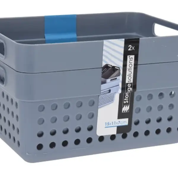Úložný koš (2 ks) 1,25 l, různé barvy