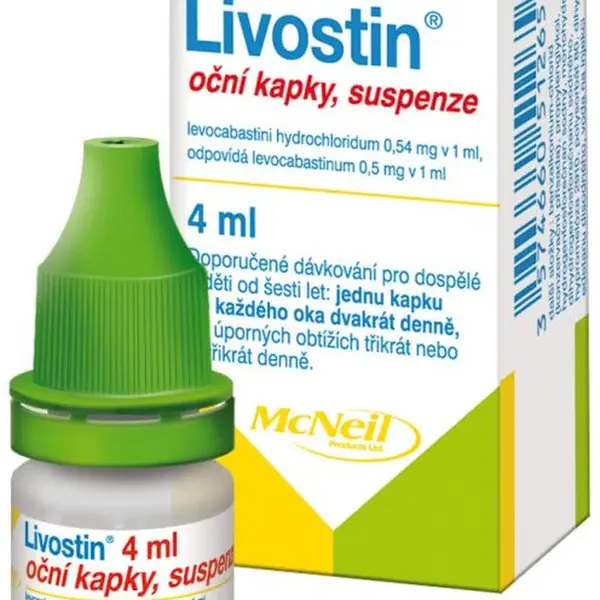 LIVOSTIN 0.5 mg/ml oční kapky 4 ml