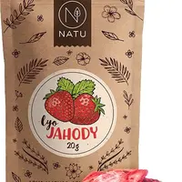 NATU Lyofilizované jahody plátky 20 g