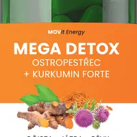 MOVIT ENERGY Mega Detox Ostropestřec + Kurkumin FORTE 60 kapslí