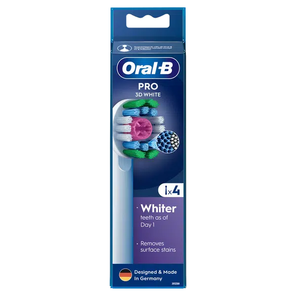 ORAL-B Pro 3D White Kartáčkové hlavy 4 ks