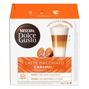 NESCAFÉ Dolce Gusto® Latte Macchiato Caramel kávové kapsle 16 ks