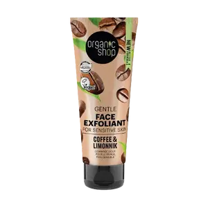 ORGANIC SHOP Jemný peeling pro citlivou pleť Káva a limonník 75 ml
