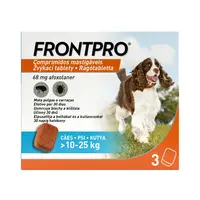 FRONTPRO Antiparazitární žvýkací tablety pro psy (10-25 kg) 3 tablety