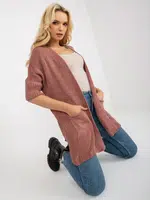 Cardigan-LO-SW-LK-3002.98P-Dark Pink