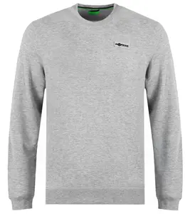 Korda tričko s dlouhým rukávem patch crewneck heather grey - xxl