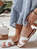 Dámské bílé pantofle CLASSROT