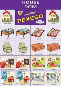 Jazykové pexeso: House / Dom