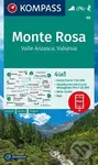 Monte Rosa, Valle Anzasca 1: 50 000