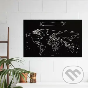 Svet - popisovateľná nástenná mapa