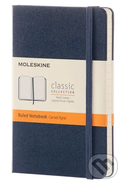 Moleskine - modrý zápisník (malý, linajkovaný)