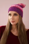 Kesi Fleecová čepice Patrycja K254 pink neon+violet