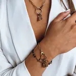 Dámský náhrdelník PADLOCK Barva zlatá DSTREET