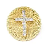 Brass Micro Pave Cubic Zirconia Pendants