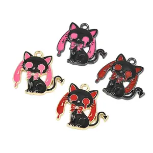 Halloween Alloy Enamel Pendants