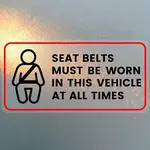 Waterproof PVC Warning Sign Stickers