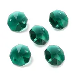 Transparent Glass Connector Charms