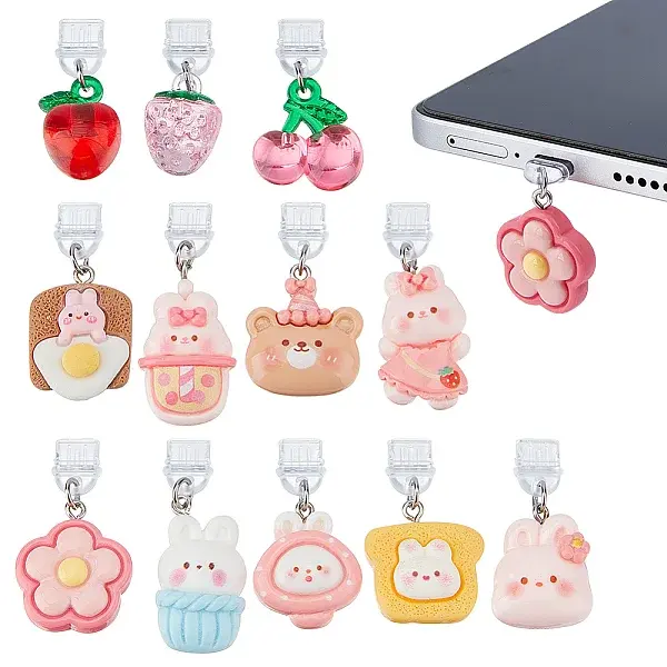 12Pcs Plastic Mobile Dustproof Plugs