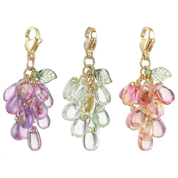 Teardrop Glass & Acrylic Pendant Decoration