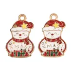 Christmas Alloy Enamel Pendants