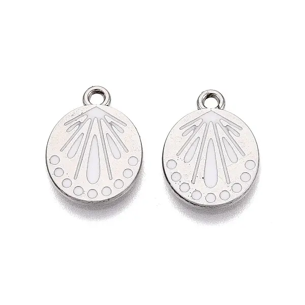 Rack Plating Alloy Enamel Pendants