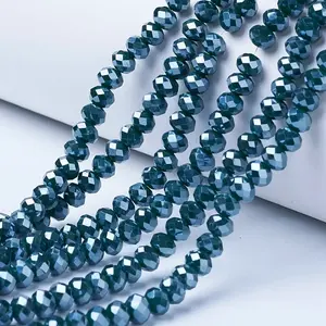 Electroplate Glass Beads Strands