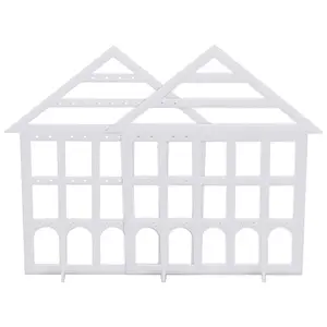 Detachable Lovely House Acrylic Earring Display Stands