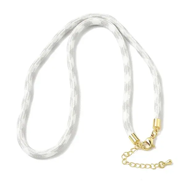 Ployester Core-Wrapped Round Cord Necklace Making